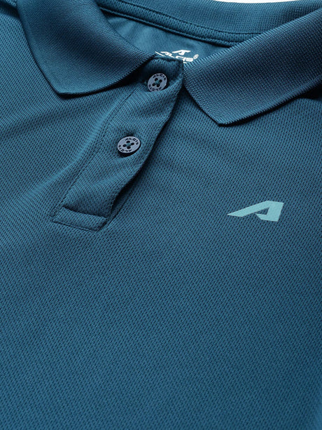 Alcis Women Light Blue Printed Polo