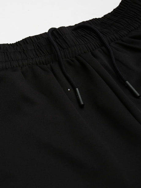 Alcis Women Black Slim Fit Training or Gym Sports Shorts | Alcis