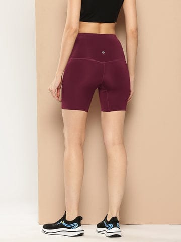 ALCIS WOMEN MAROON CORELIFT BOOTY SHORTS