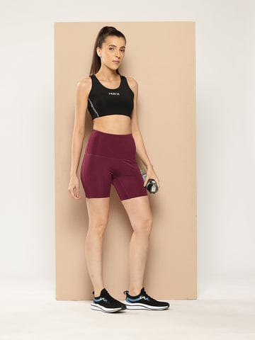 ALCIS WOMEN MAROON CORELIFT BOOTY SHORTS