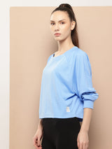 Sky Blue Edge Vee Sweatshirt