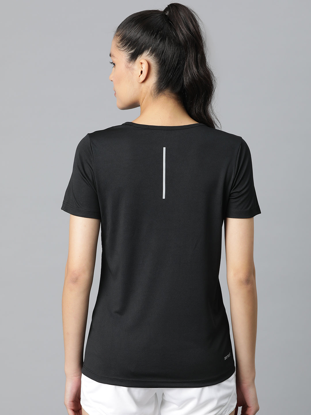 Alcis Typography Printed Anti Static Slim Fit Sports T-shirt
