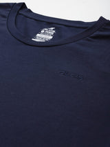 Women Cotton Lycra Tee Navy