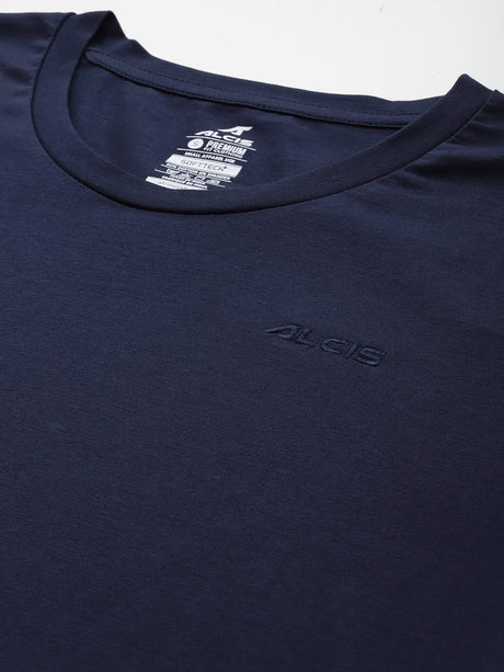 Women Cotton Lycra Tee Navy
