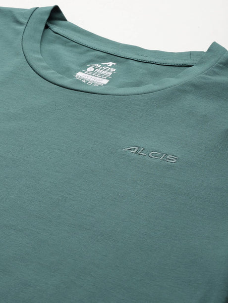 Women Cotton Lycra Tee Green