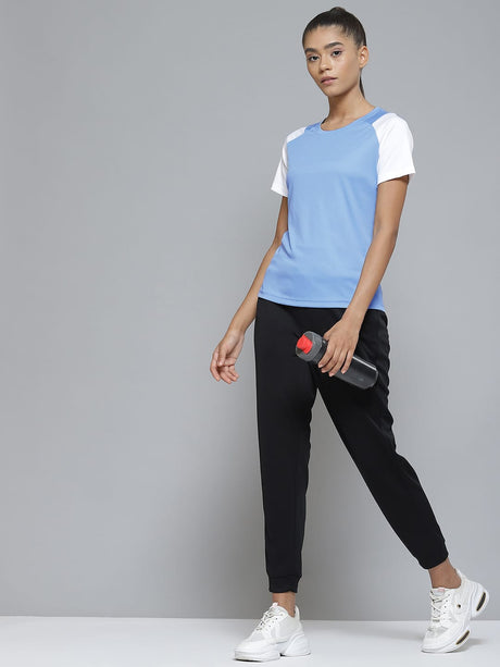 Alcis Women Blue Slim Fit T-shirt | Alcis
