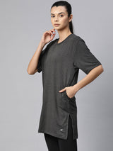 Versatile Activewear Grey Kurti