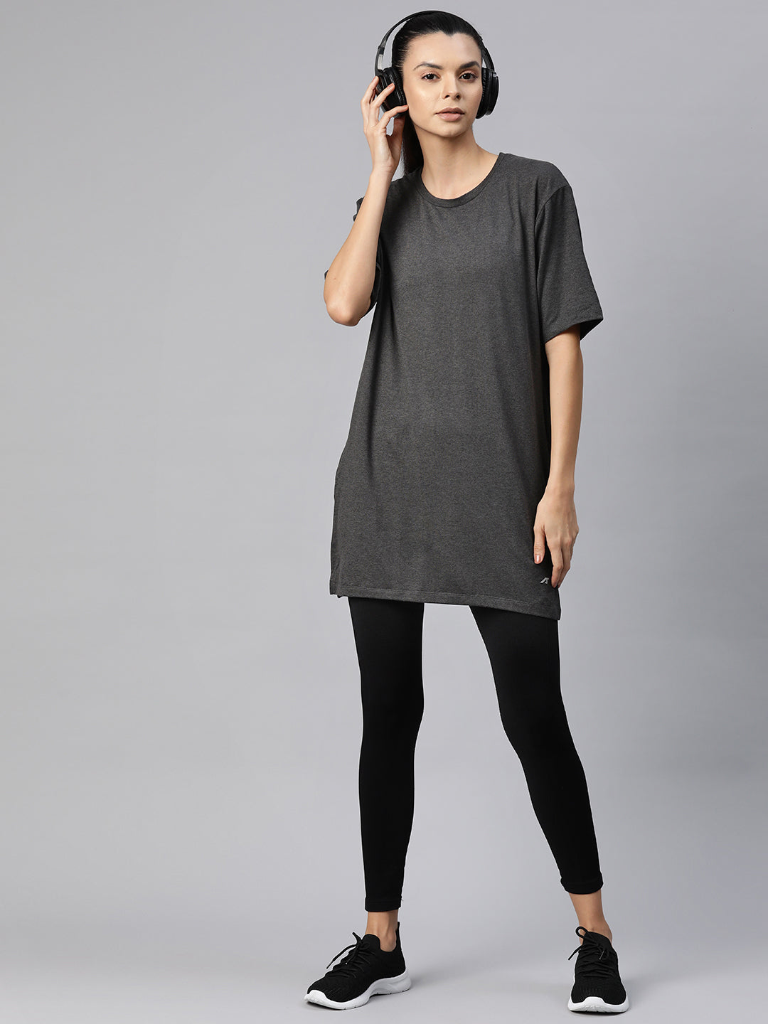 Versatile Activewear Grey Kurti