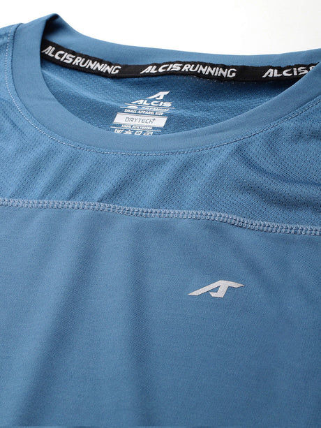 Alcis Women's Blue Drycell Running Crop Tee