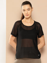 Black Breezy Training Cover-Up Tee