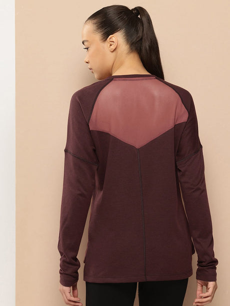 Alcis Women Drop-Shoulder Sleeves T-shirt