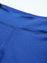Alcis Women Blue Black Colorblocked Sports Tights