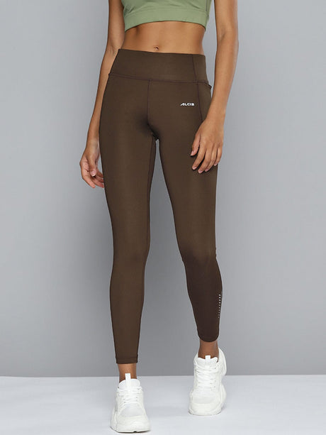 ALCIS Women Coffee Brown Solid Tights | Alcis