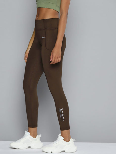 ALCIS Women Coffee Brown Solid Tights | Alcis