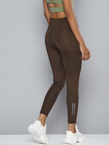 ALCIS Women Coffee Brown Solid Tights | Alcis