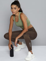 ALCIS Women Coffee Brown Solid Tights