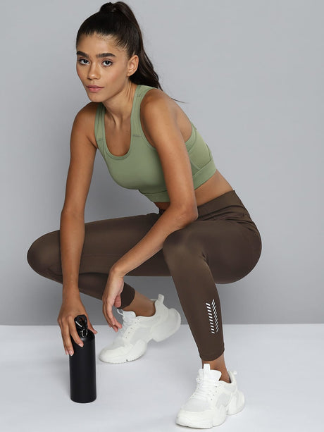 ALCIS Women Coffee Brown Solid Tights | Alcis