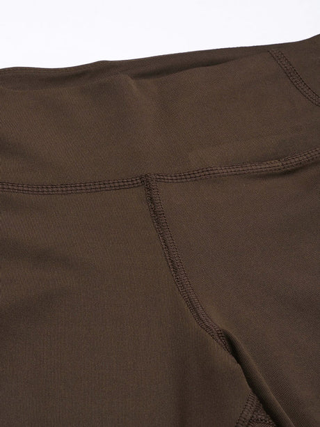 ALCIS Women Coffee Brown Solid Tights | Alcis