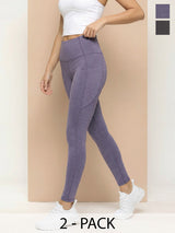 Alcis Women Tights Pack of 2