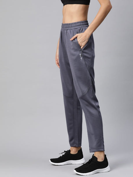 Alcis Women Grey Slim Fit Hyper Hue Performance Reflective Track Pants