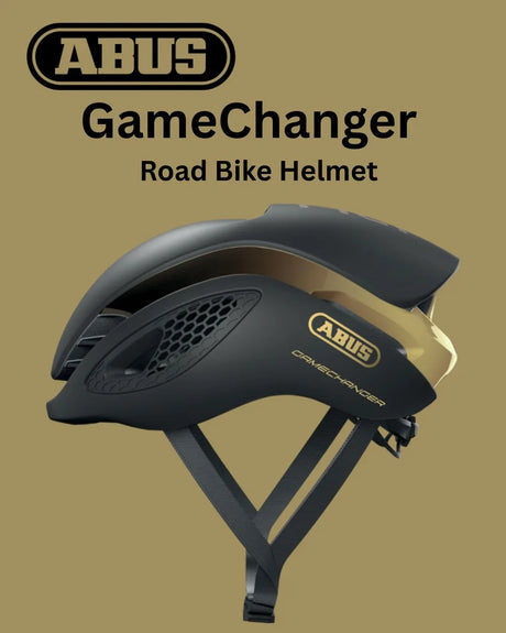ABUS Gamechanger Road Bike Helmet - Black/Gold