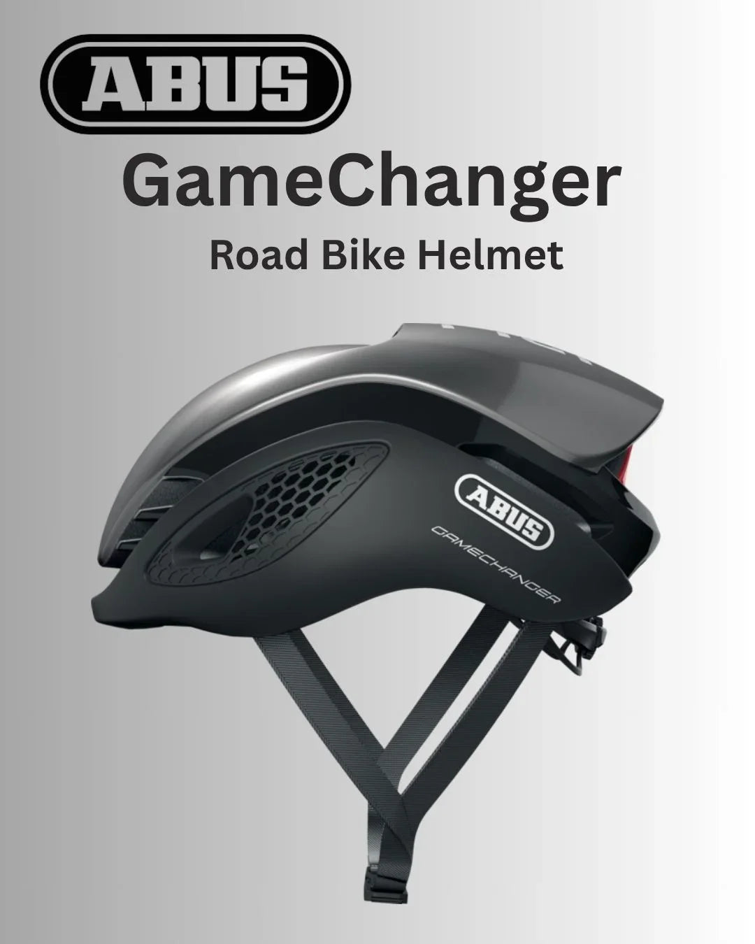 ABUS Gamechanger Road Bike Helmet - Dark Grey
