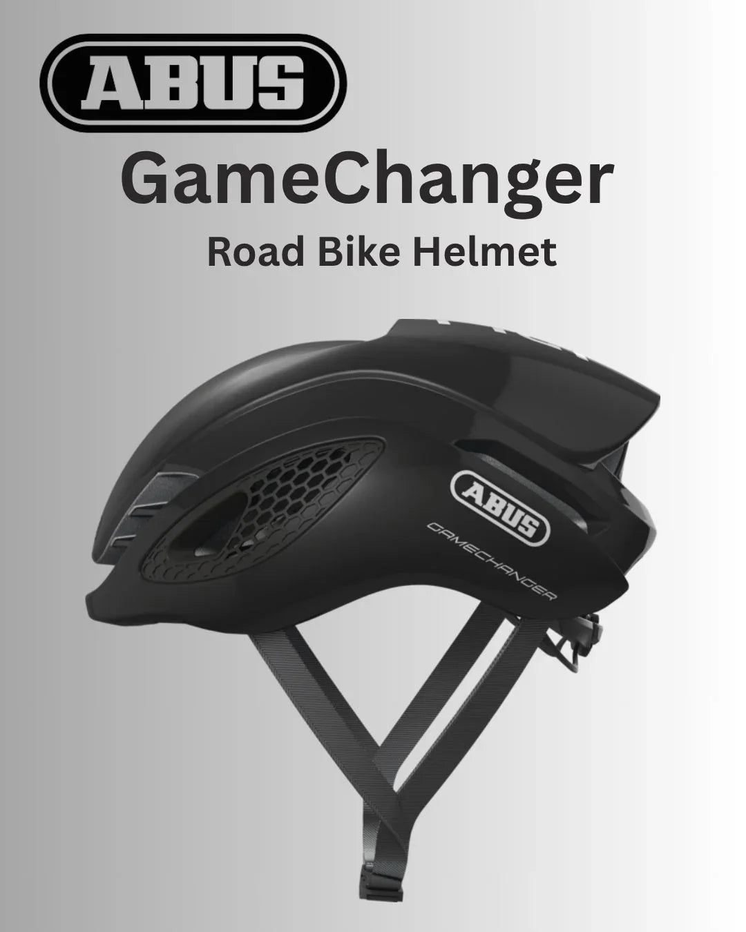 ABUS Gamechanger Road Bike Helmet - Shiny Black