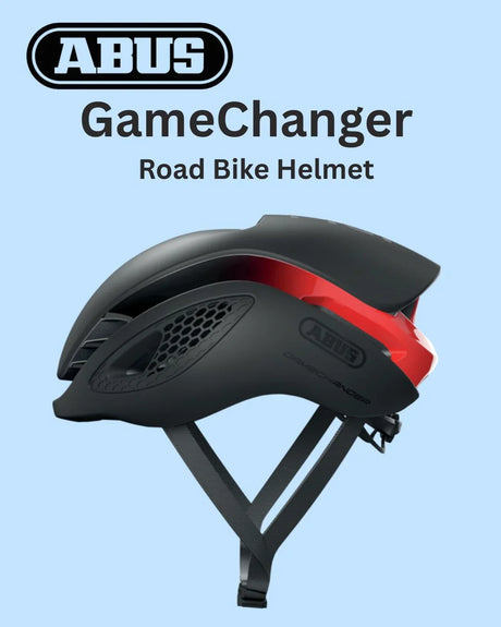 ABUS Gamechanger Road Bike Helmet - Black Red