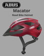 ABUS Macator Road Biking Helmet - Bordeaux Red