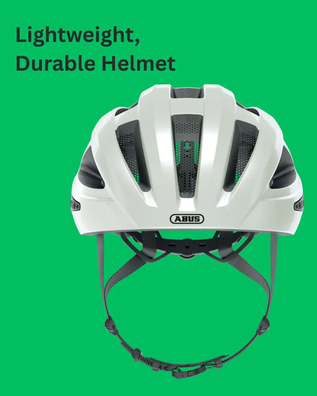 ABUS Macator Road Biking Helmet - Pearl White