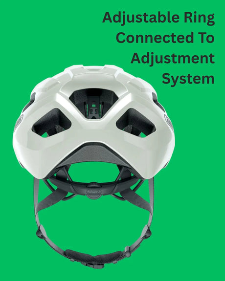 ABUS Macator Road Biking Helmet - Pearl White