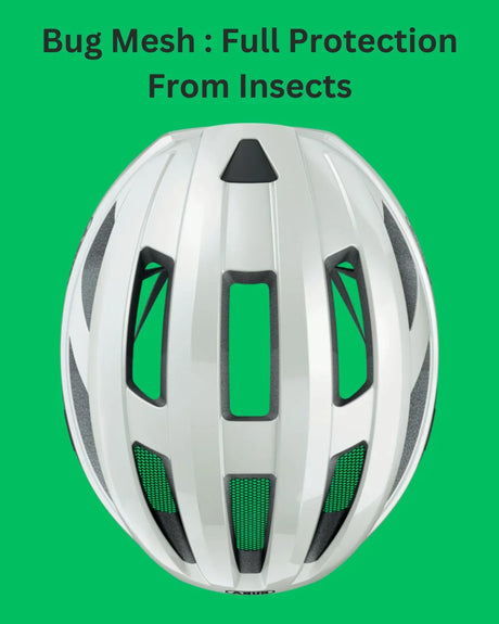 ABUS Macator Road Biking Helmet - Pearl White