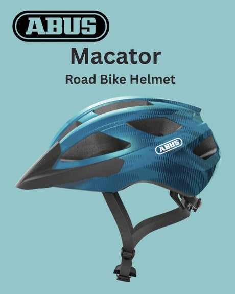 ABUS Macator Road Biking Helmet - Steel Blue
