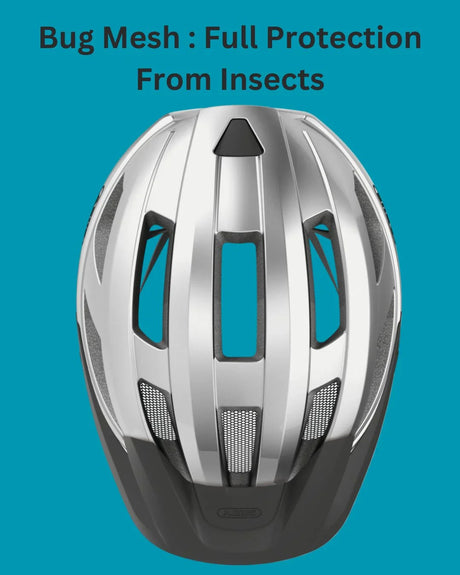 ABUS Macator Road Biking Helmet - Gleam Silver