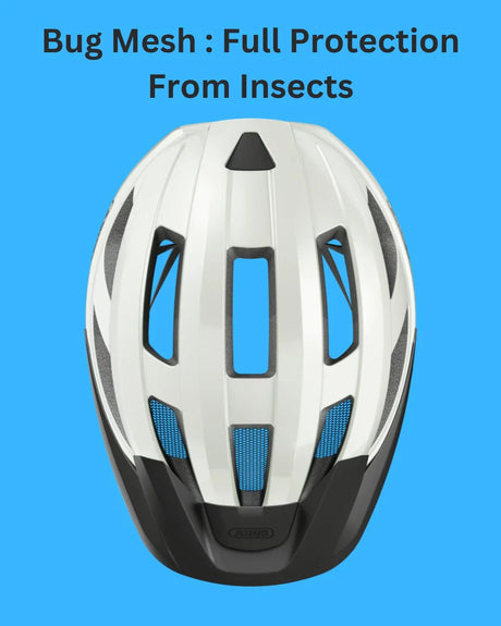 ABUS Macator MIPS Road Biking Helmet - Pearl White