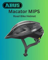 ABUS Macator MIPS Road Biking Helmet - Shiny Black