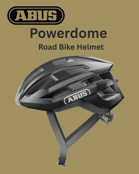 ABUS Powerdome Road Biking Helmet - Shiny Black