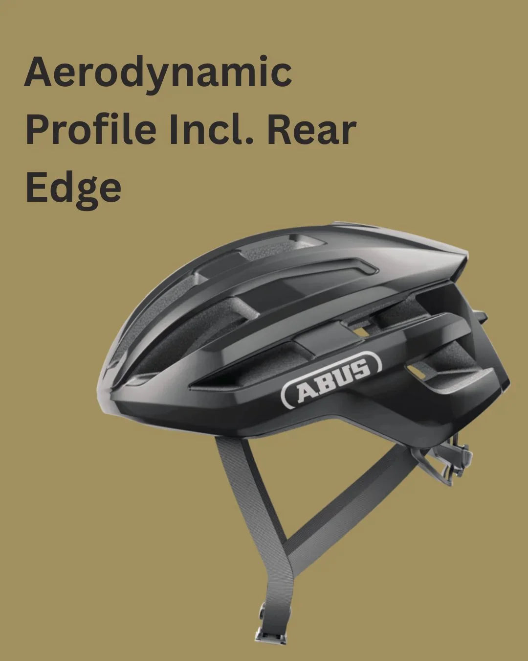ABUS Powerdome Road Biking Helmet - Shiny Black