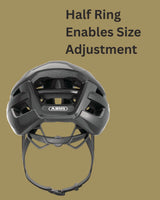 ABUS Powerdome Road Biking Helmet - Shiny Black