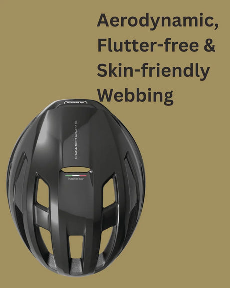 ABUS Powerdome Road Biking Helmet - Shiny Black