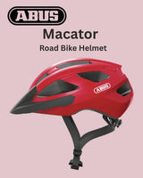 ABUS Macator Road Biking Helmet - Blaze Red