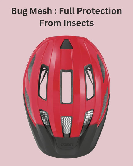 ABUS Macator Road Biking Helmet - Blaze Red