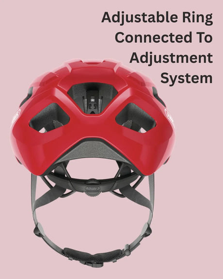 ABUS Macator Road Biking Helmet - Blaze Red
