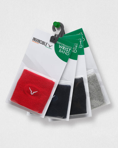 Invincible Cotton Wristband Sweatbands - 3 Inch, Pack of 4 | K.L. Mahajan & Sons (Invincible)