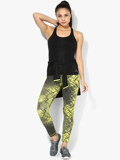Alcis Womens Printed Multi Color Legging ALWPA003022 | Alcis