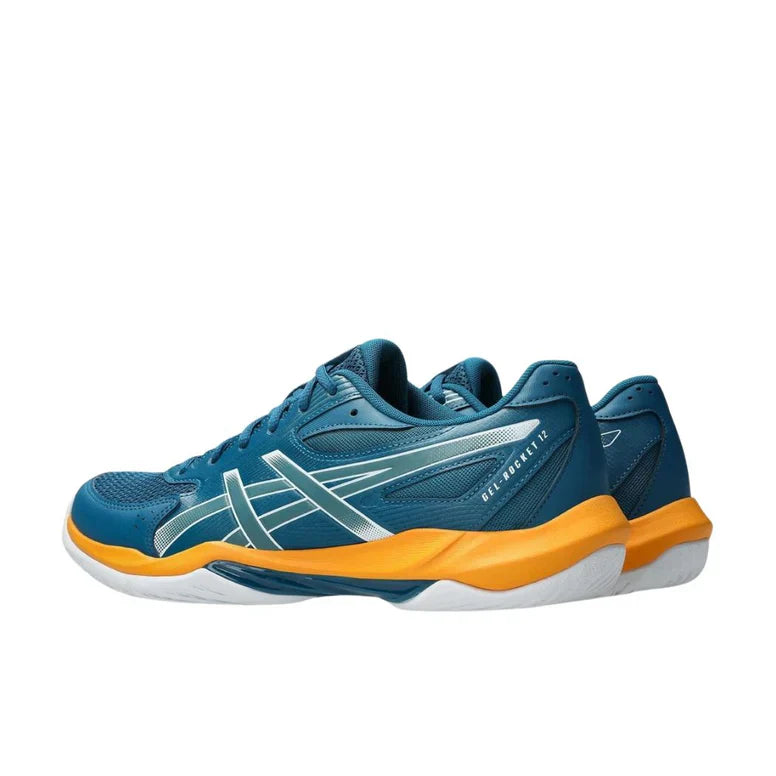 ASICS Gel Rocket 12 Indoor Shoes (Dark Teal/Yamabuki)