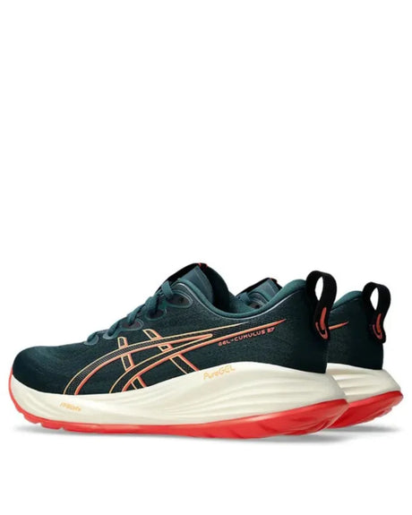ASICS Gel Cumulus 27 Men Running Shoes - Saxon Green/Coral Reef
