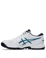 ASICS Gel-Peake 2 Unisex Cricket Shoes - White/Atlantis Blue