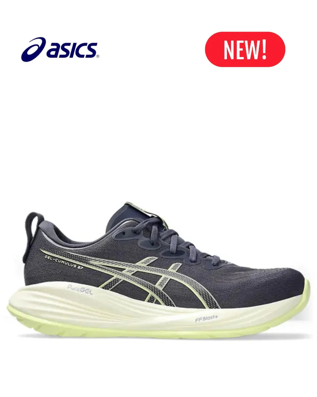 ASICS Gel Cumulus 27 Men Running Shoes - Indigo Fog/Lucid Yellow