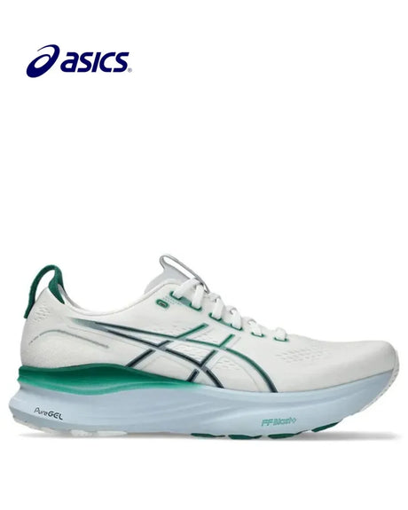 ASICS Gel Kayano 32 Men Running Shoes - White/Jasper Green